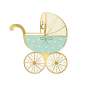 Preview: 20 Servietten Kinderwagen Mint